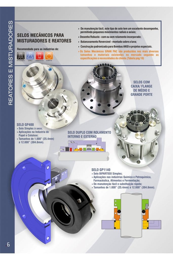 Selos Mecânicos de Alta Performance e Confiabilidade